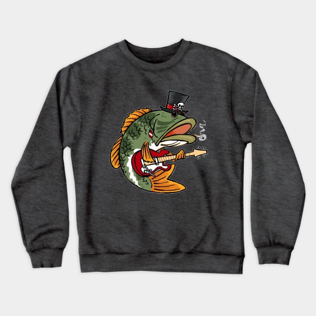 BASS PLAYER Crewneck Sweatshirt by the Bujeezis